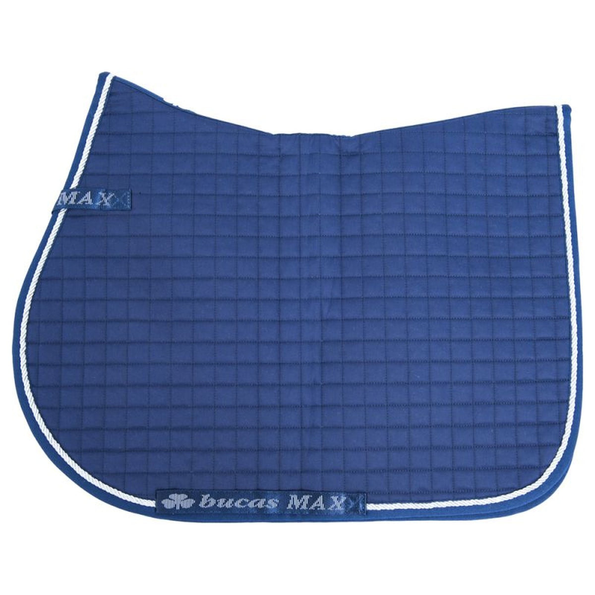 Bucas Max jump and all purpose saddle pad in navy with moisture wicking lining, fits 17 to 18 inch
