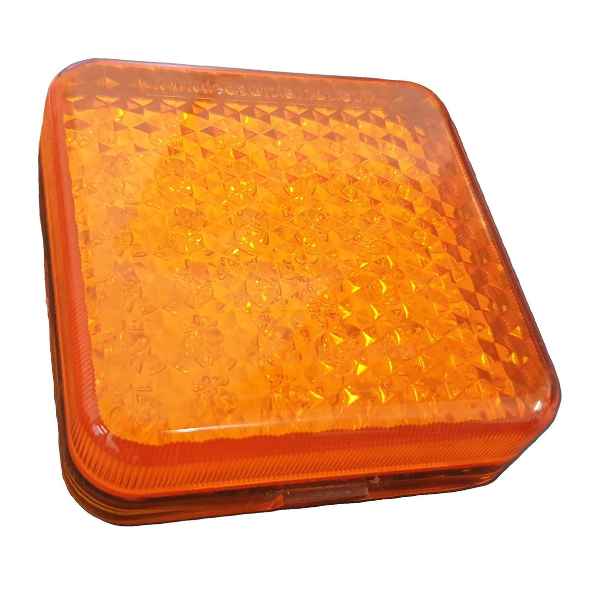 Amber turn and blinker tail light replacement module for horse floats and trailers