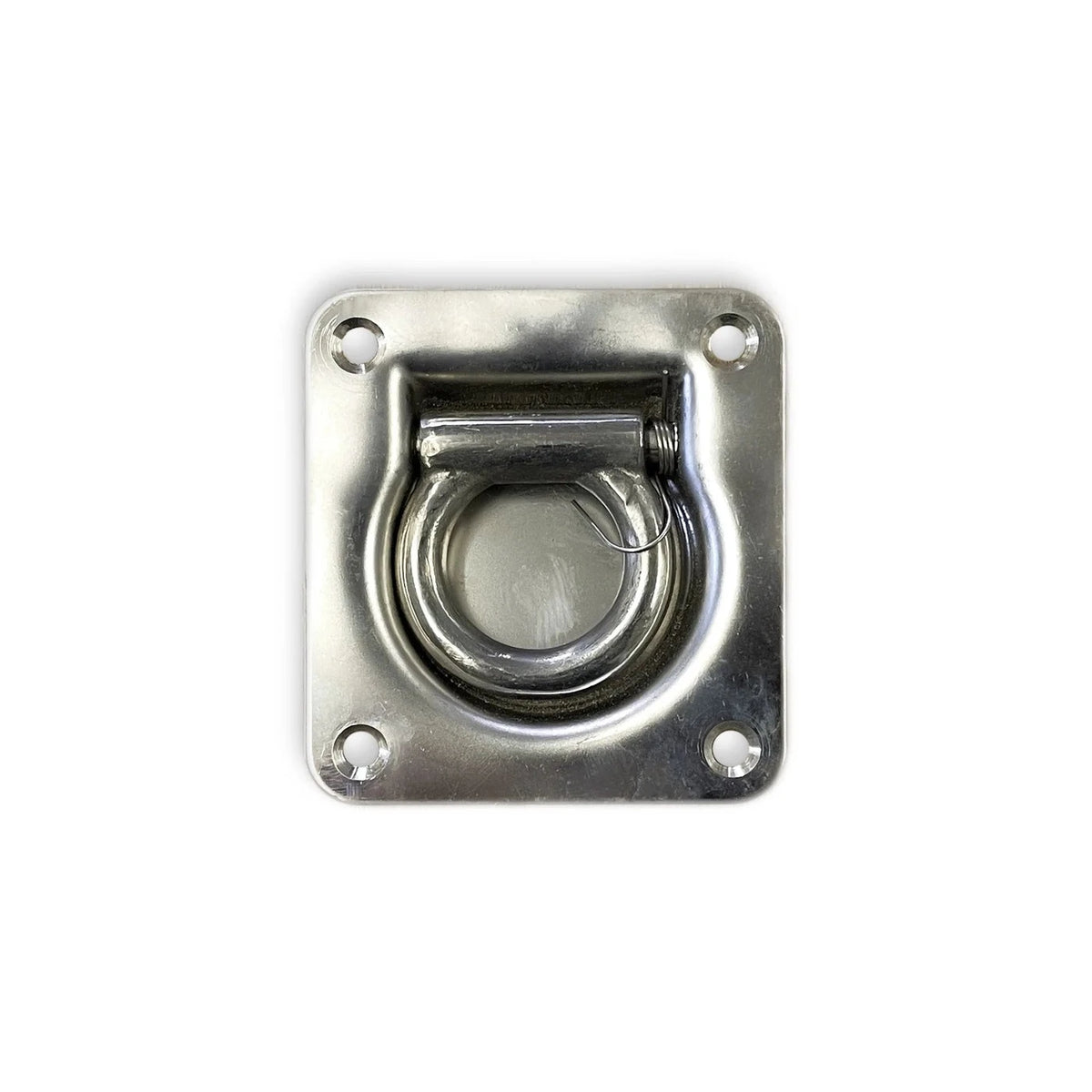Spring loaded recessed tie down for horse floats and trailers, flush mount anchor point that sits neatly