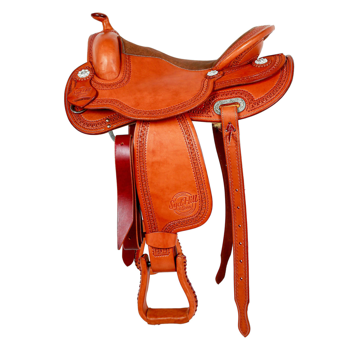 Syd Hill Flinders all rounder western saddle, lightweight flexible tree for general and trail riding