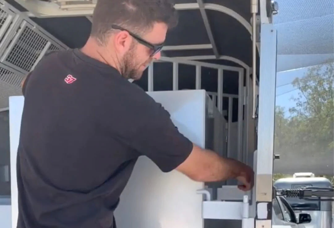 HOW TO LOCK OUT THE SWING OUT TACK BOX