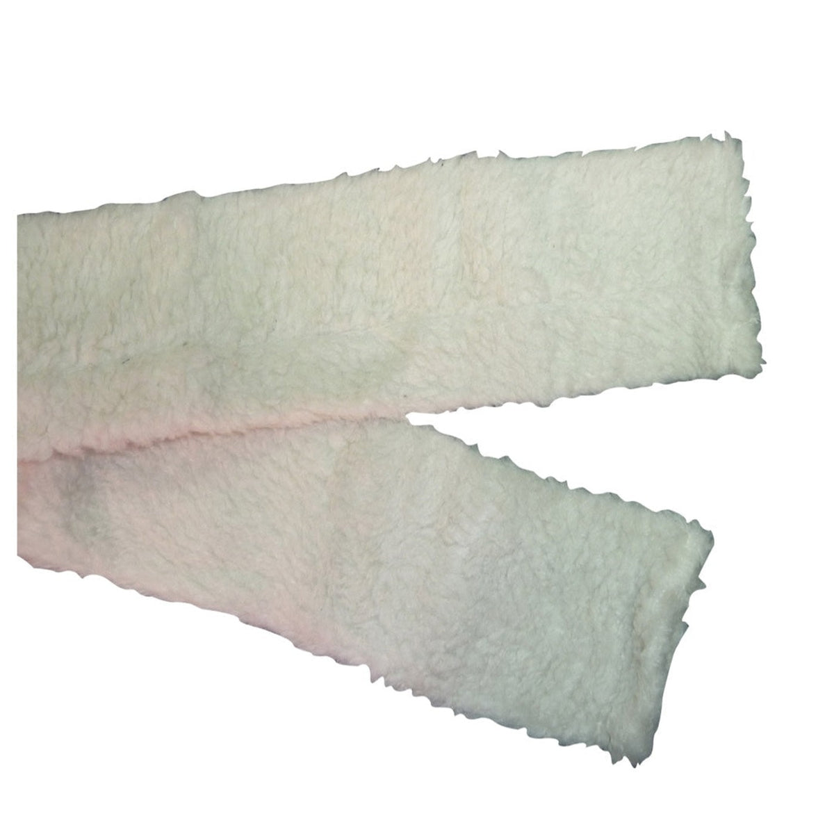 White Eureka fleece girth tube 1m, helps stop rubbing and chafing from sweat and dust