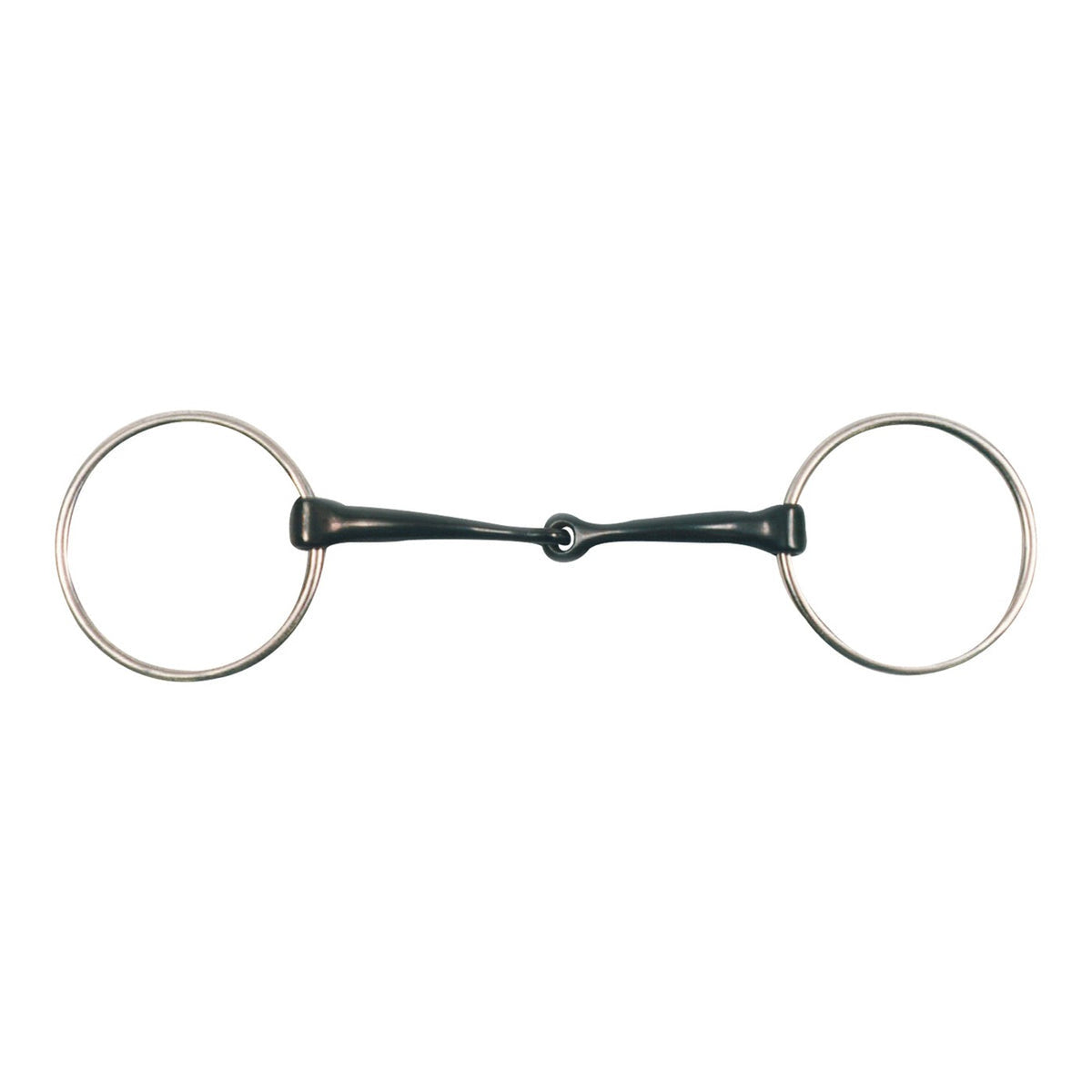 Full size Showcraft medium mouth sweet iron snaffle bit with 45mm rings