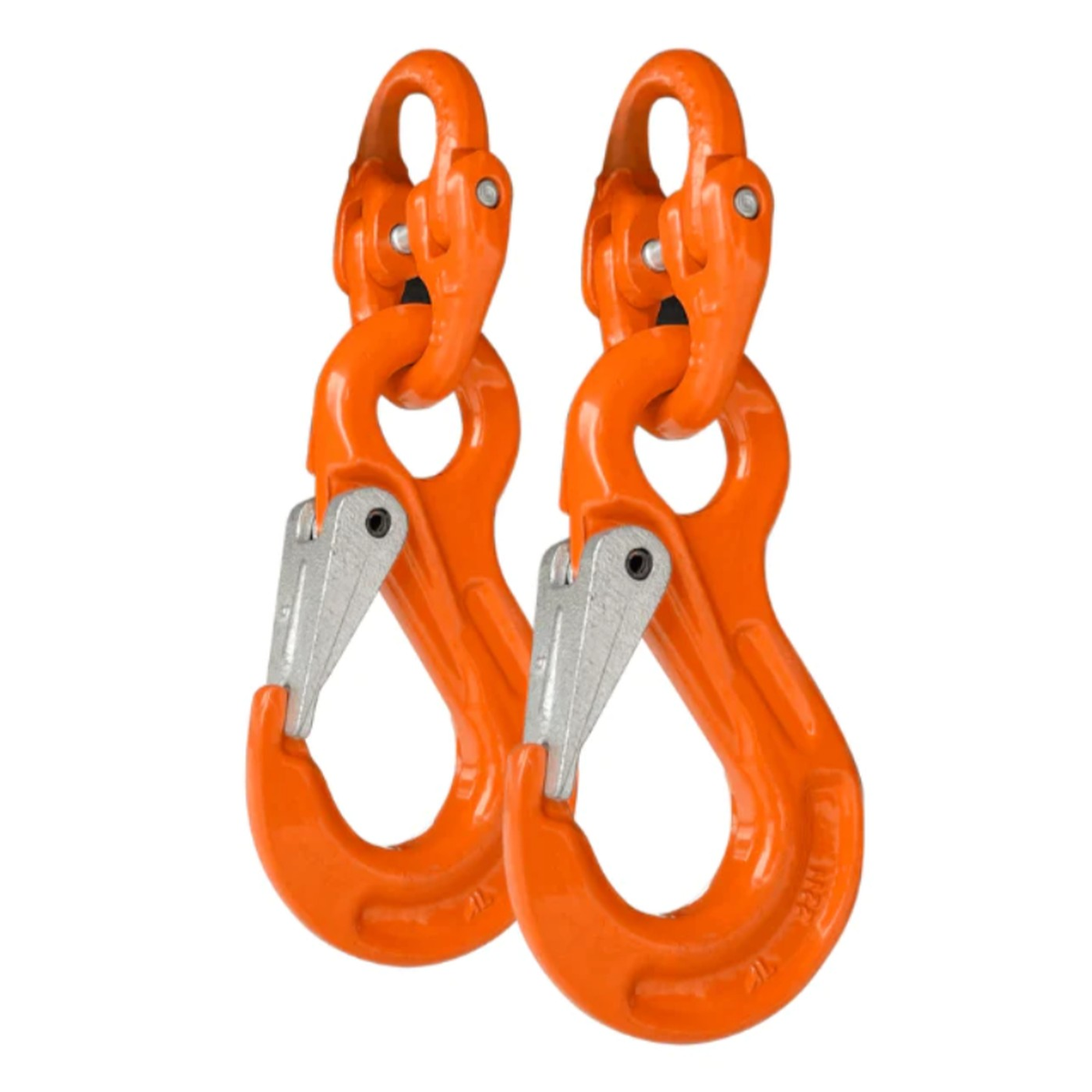 G-80 vehicle chain safety hook set, 8mm hooks rated 4 tonne for 10mm and 13mm trailer safety chain
