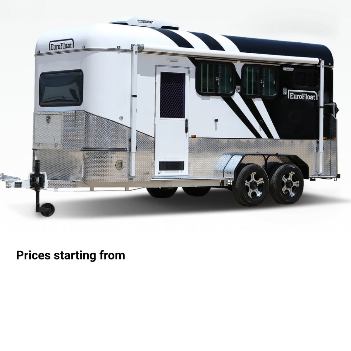 EuroFloat 2HAL Overnighter horse float with living quarters, European influenced design