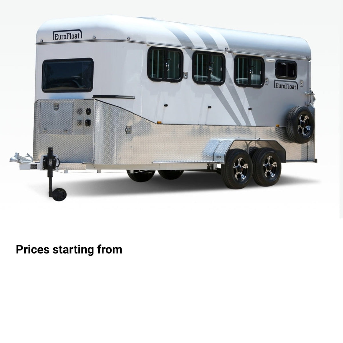 Eurofloat 3 horse angle load horse float, Classic and Prestige Series for safe transport of three horses